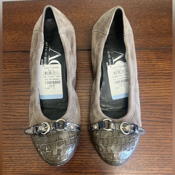 AGL tan ballet flat cap toe flat‎ - Picture 1 of 3